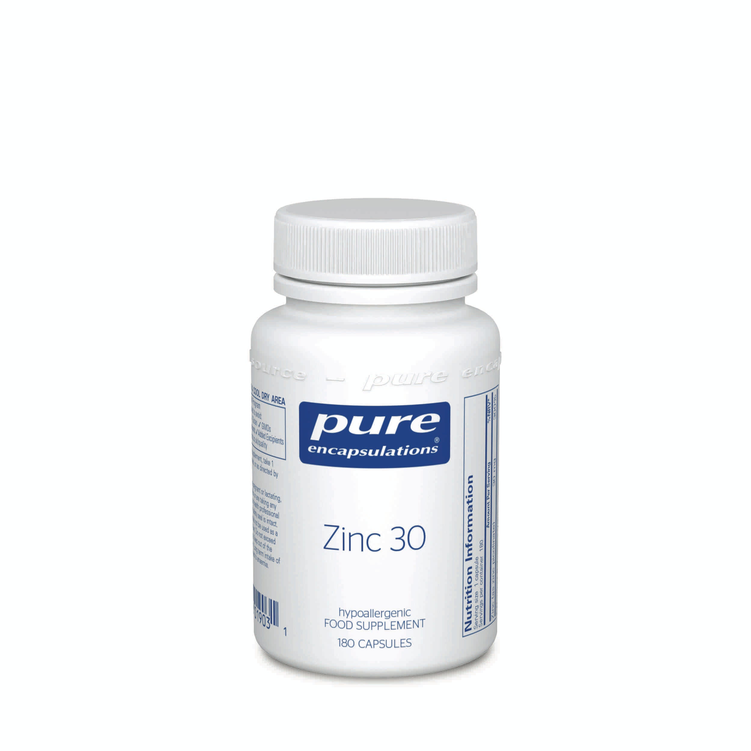 Pure Encapsulations Zinc 30