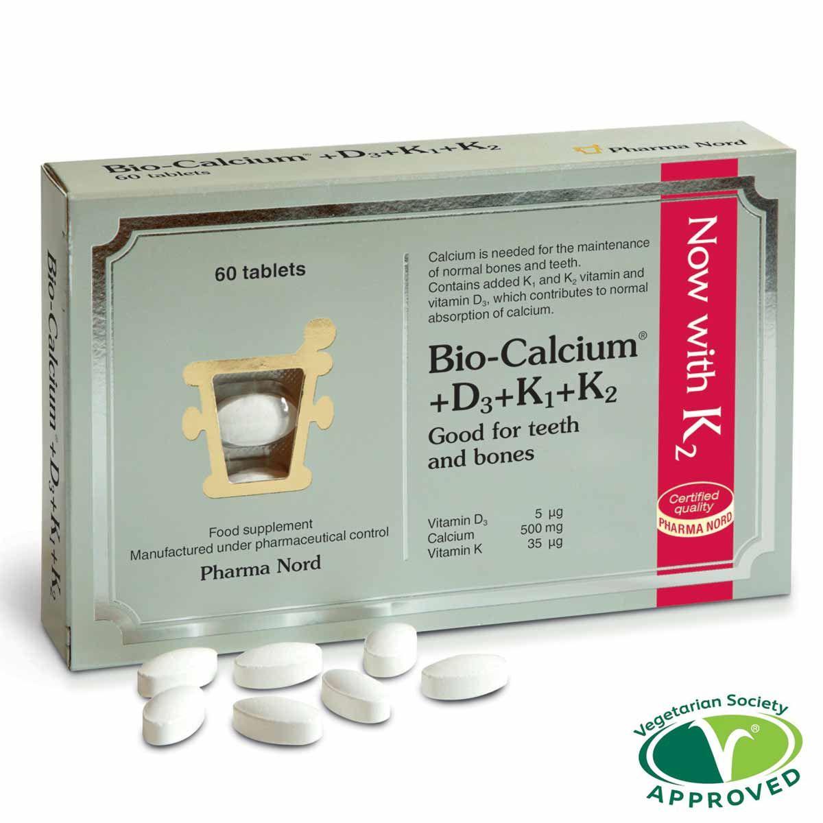 Pharma Nord Bio-Calcium +D3 +K1 +K2 60's - Approved Vitamins