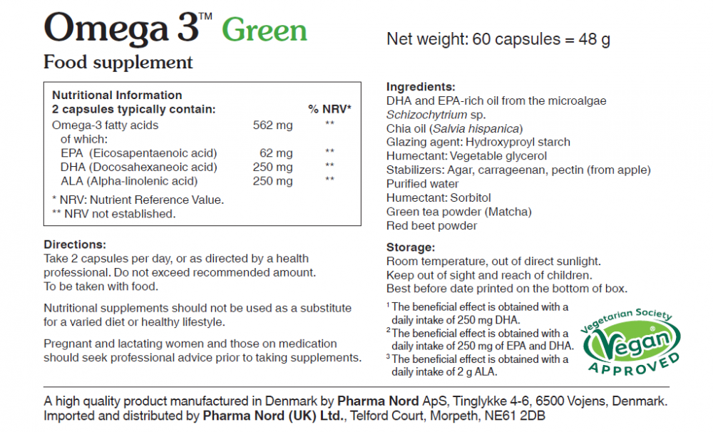 Pharma Nord Omega-3 Green 60's
