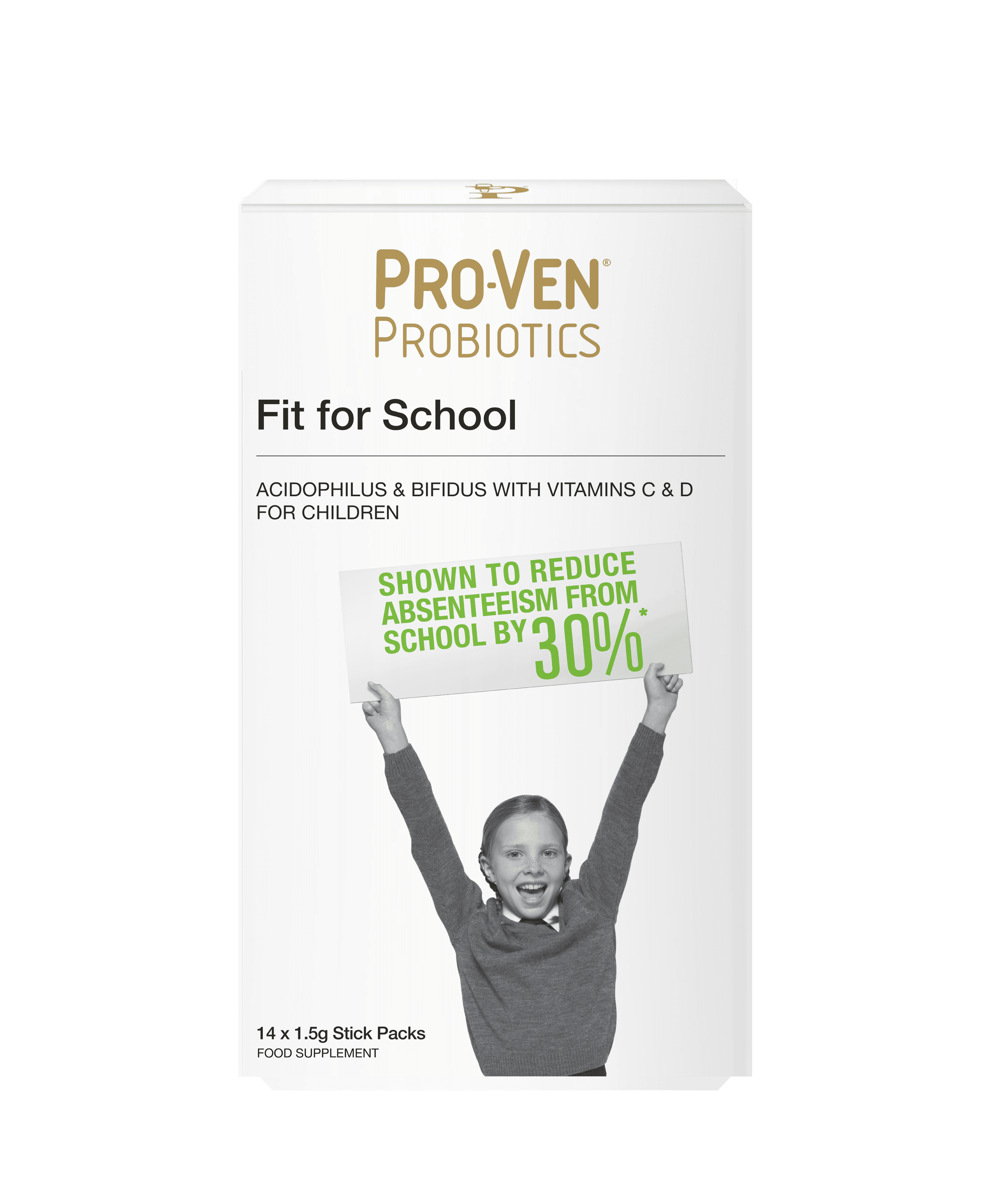 Proven Probiotics Fit for School Stick Packs 14's - Approved Vitamins