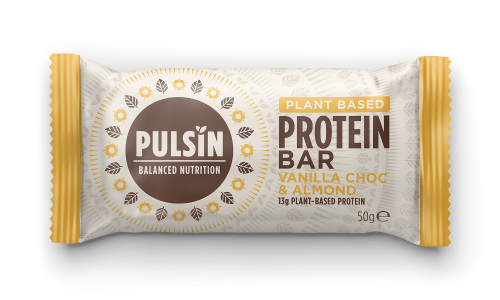 Pulsin Plant Based Protein Bar Vanilla Choc & Almond 50g BAR - Approved Vitamins