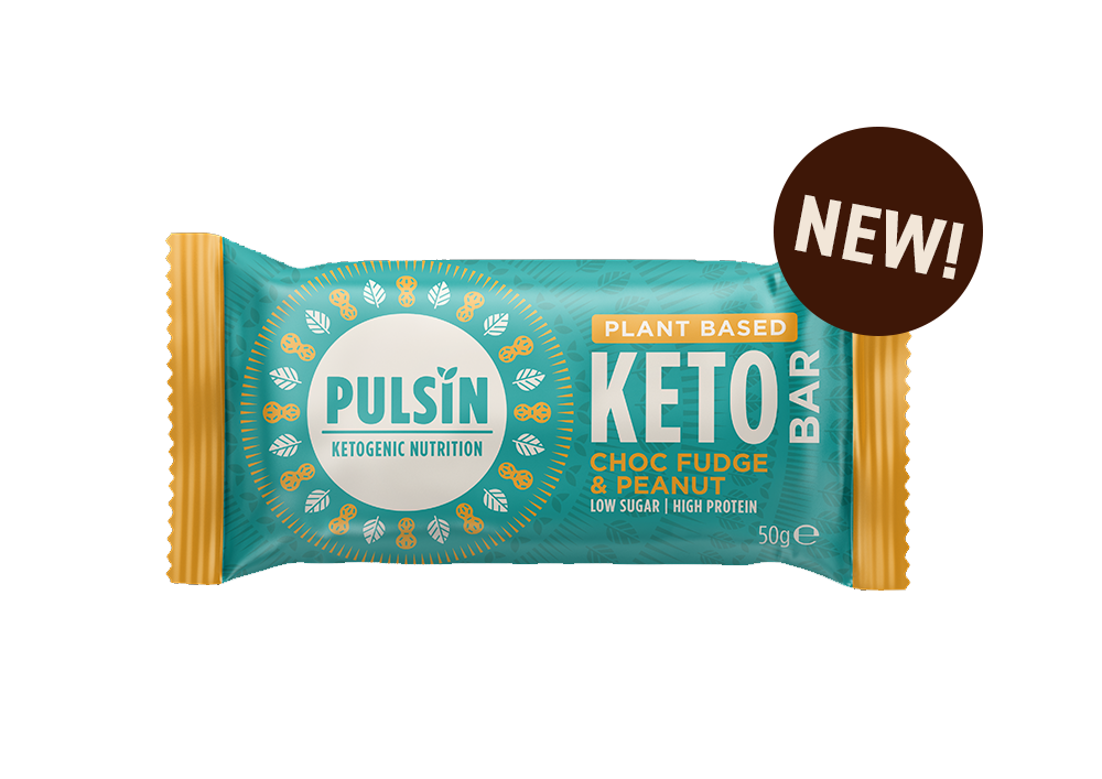 Pulsin Plant Based Keto Bar Choc Fudge & Peanut