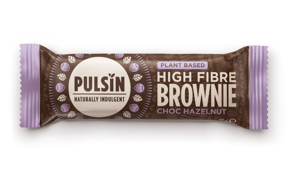 Pulsin Plant Based High Fibre Brownie Choc Hazelnut