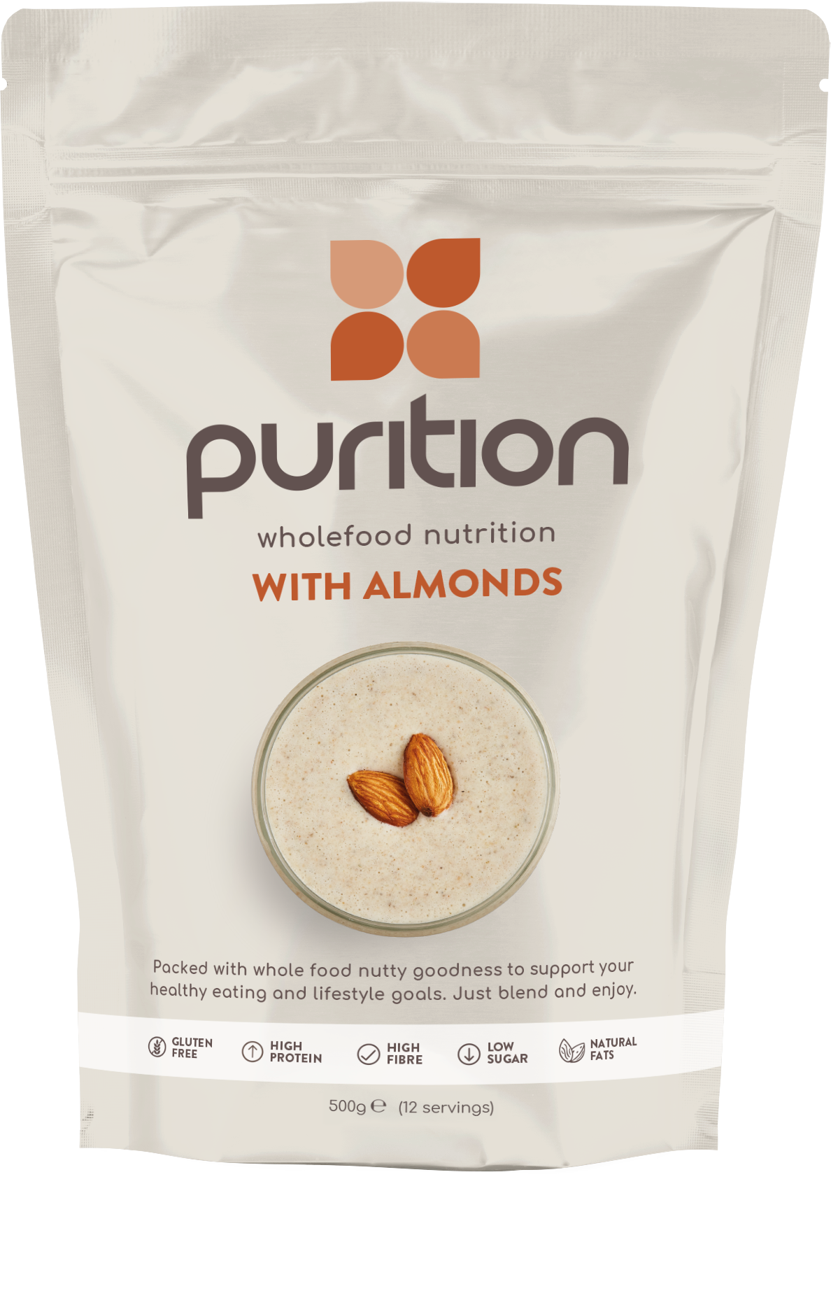 Purition Wholefood Nutrition With Almonds 500g