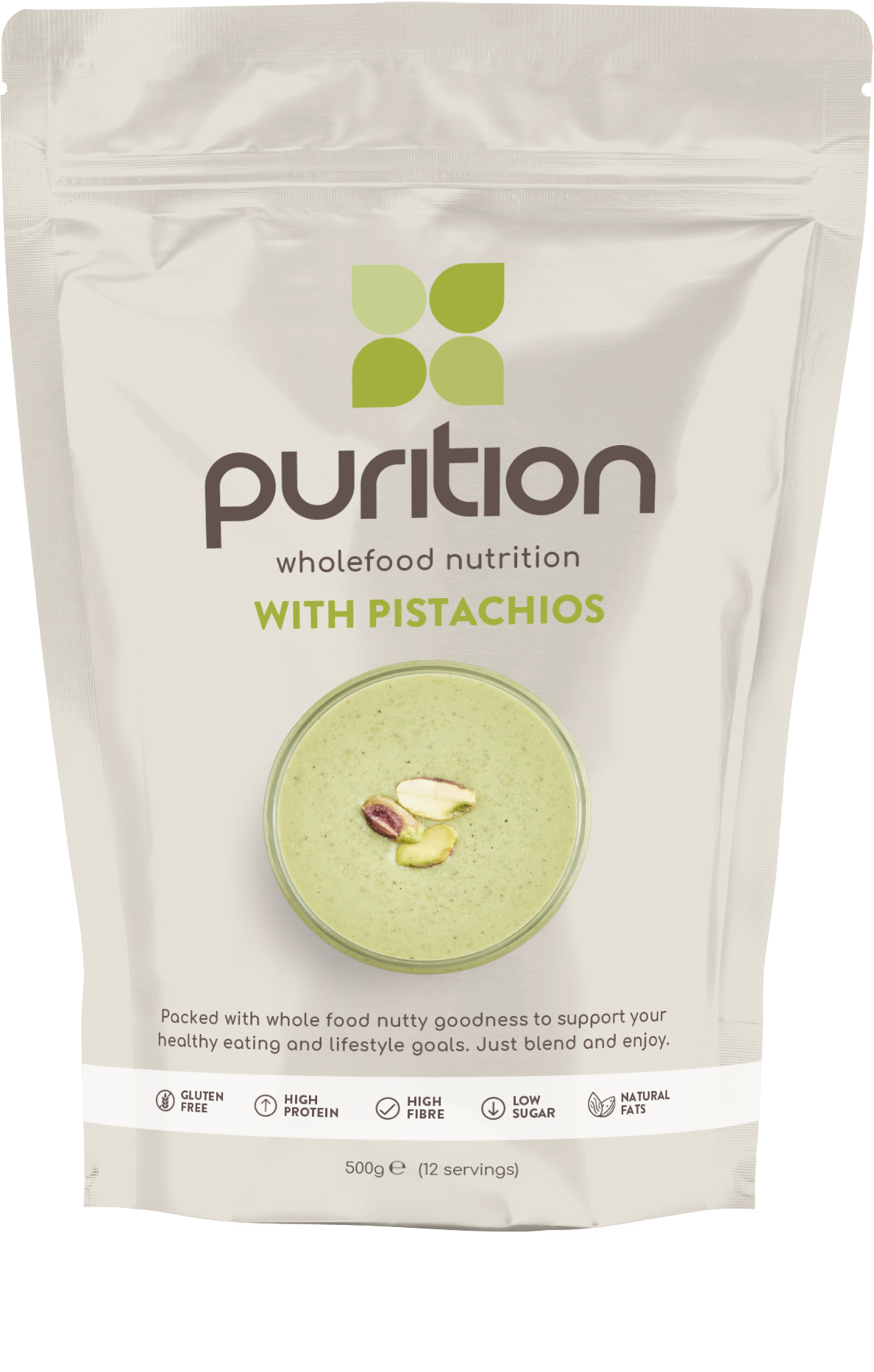 Purition Wholefood Nutrition With Pistachios 500g