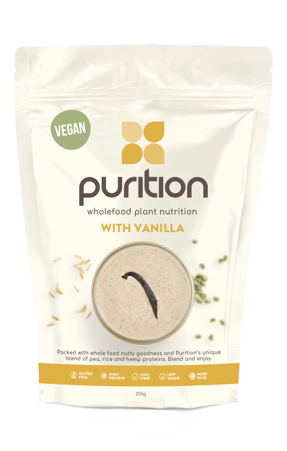 Purition VEGAN Wholefood Plant Nutrition With Vanilla