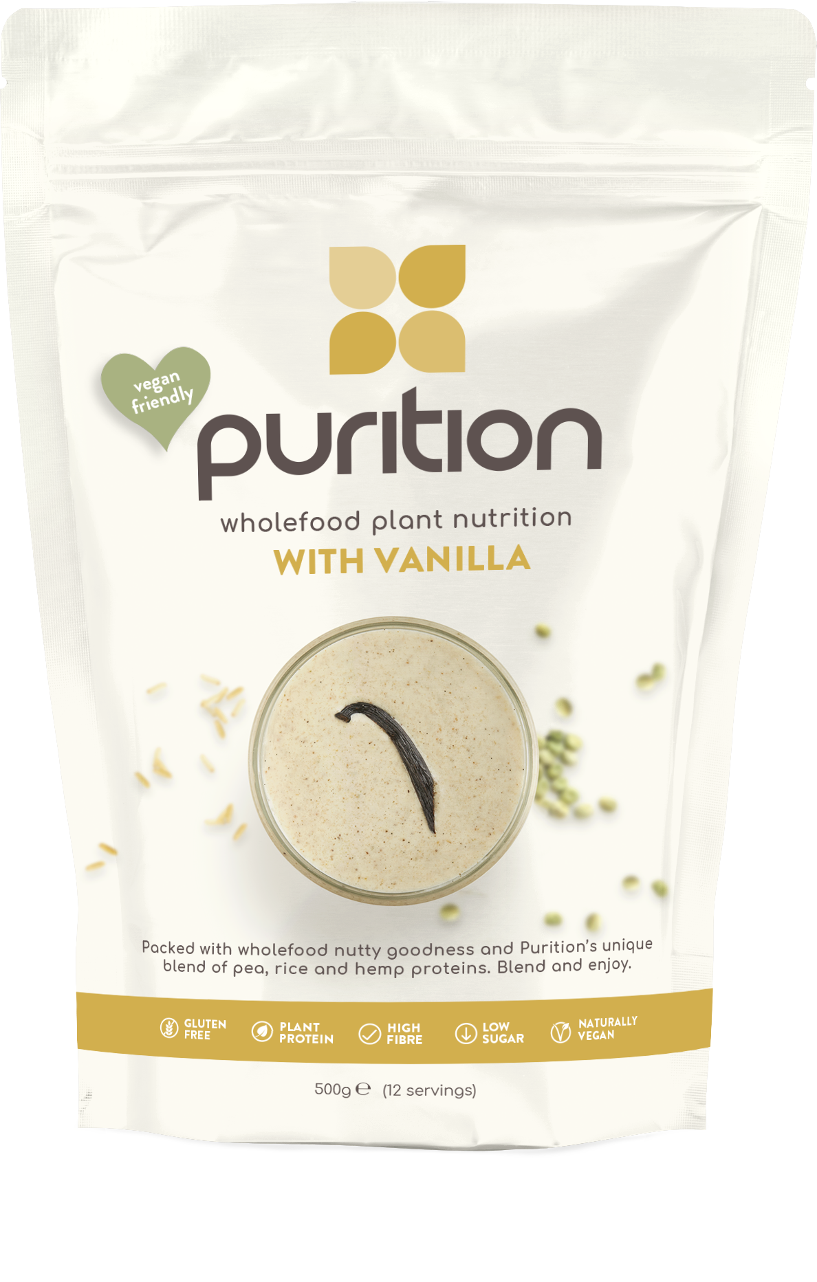 Purition VEGAN Wholefood Plant Nutrition With Vanilla