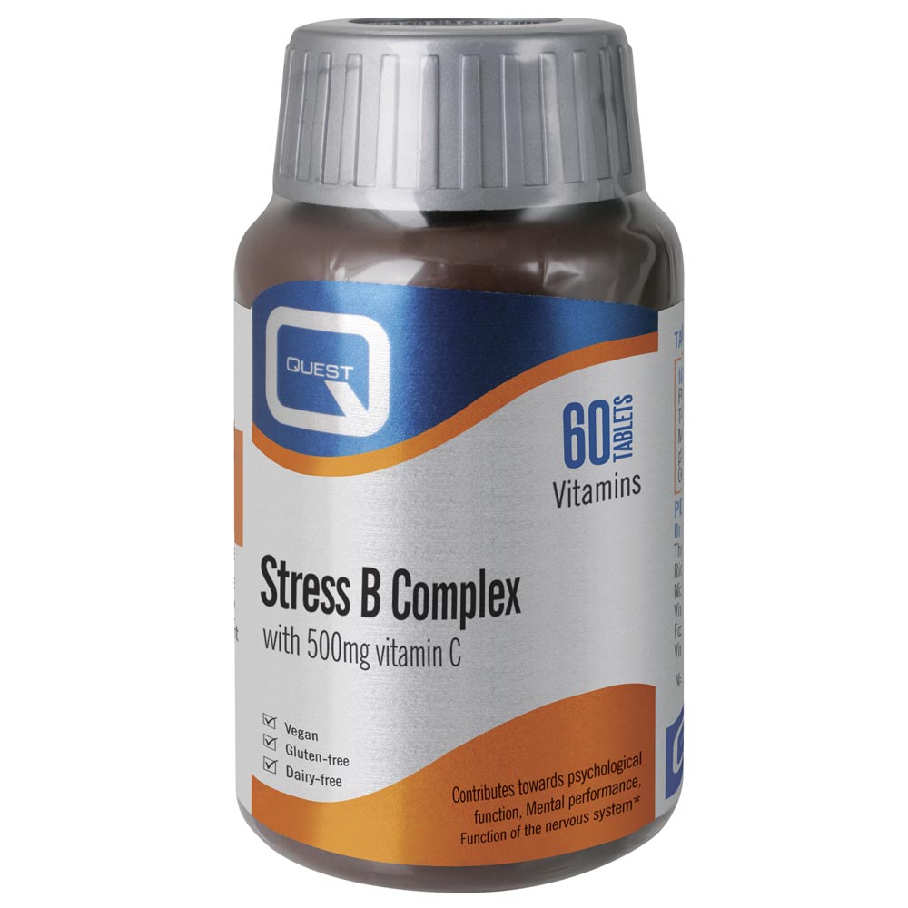 Quest Vitamins Stress B Complex with 500mg Vitamin C