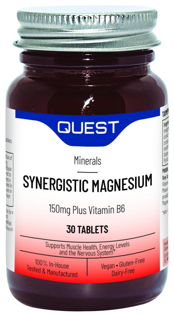 Quest Vitamins Synergistic Magnesium 150mg Plus Vitamin B6