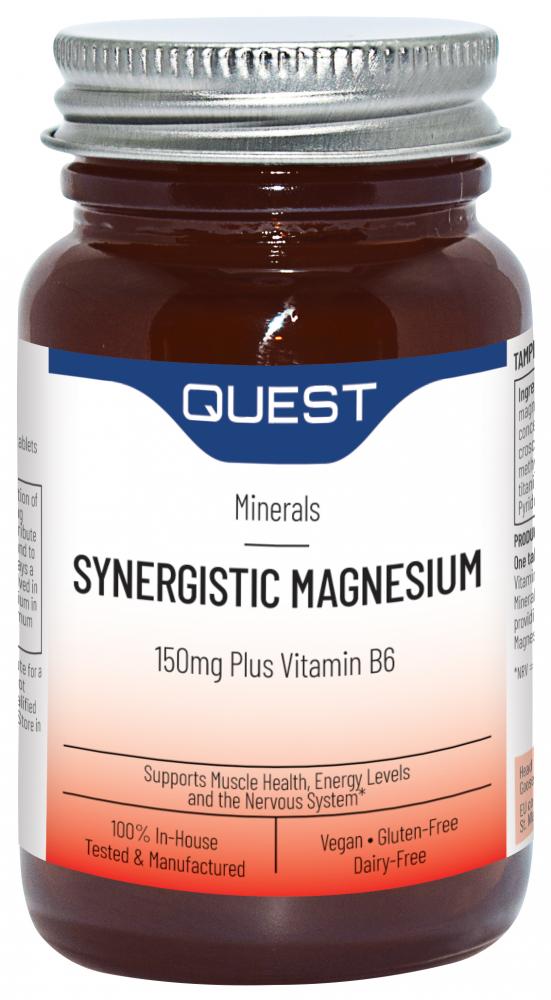 Quest Vitamins Synergistic Magnesium 150mg Plus Vitamin B6