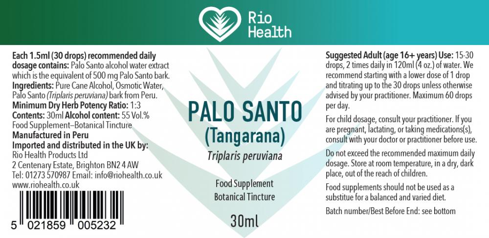 Rio Health Palo Santo (Tangarana) 30ml