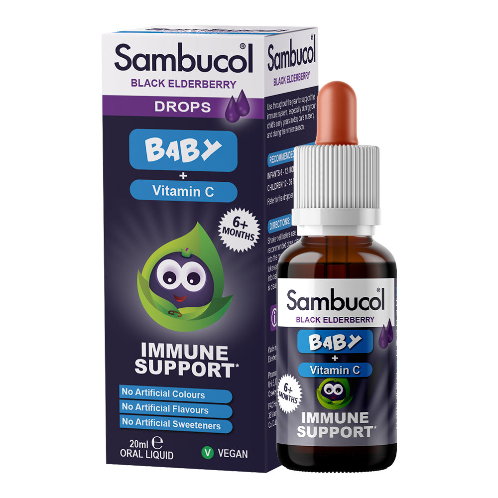 Sambucol Baby + Vitamin C Immune Support Drops 20ml