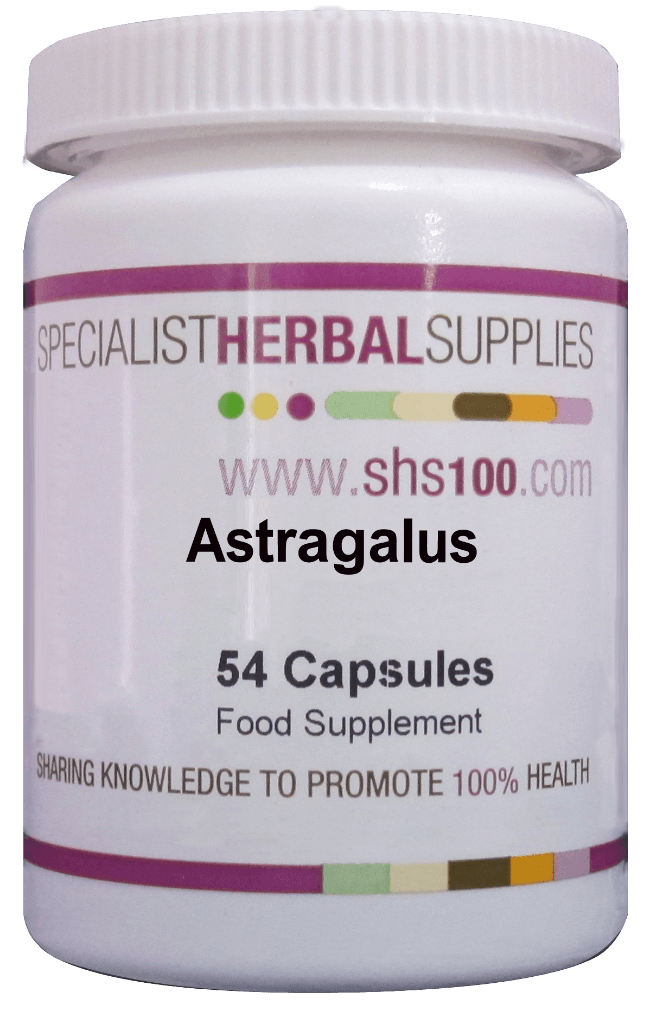 Specialist Herbal Supplies (SHS) Astragalus Capsules 54's - Approved Vitamins