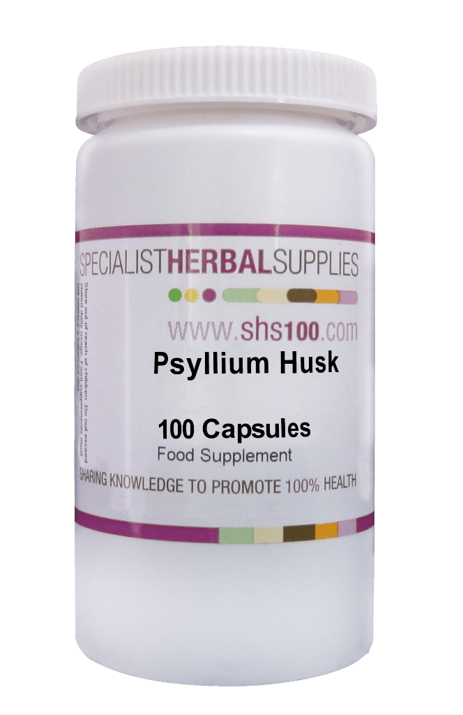 Specialist Herbal Supplies (SHS) Psyllium Husk Capsules 100's - Approved Vitamins