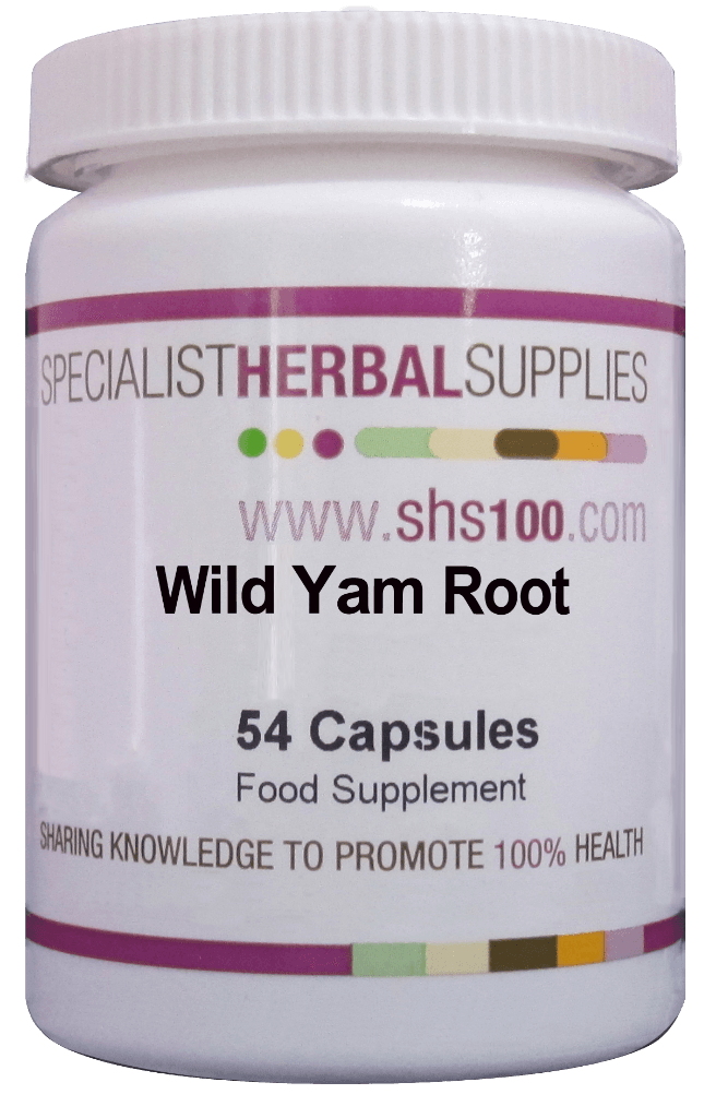 Specialist Herbal Supplies (SHS) Wild Yam Root Capsules 54's - Approved Vitamins