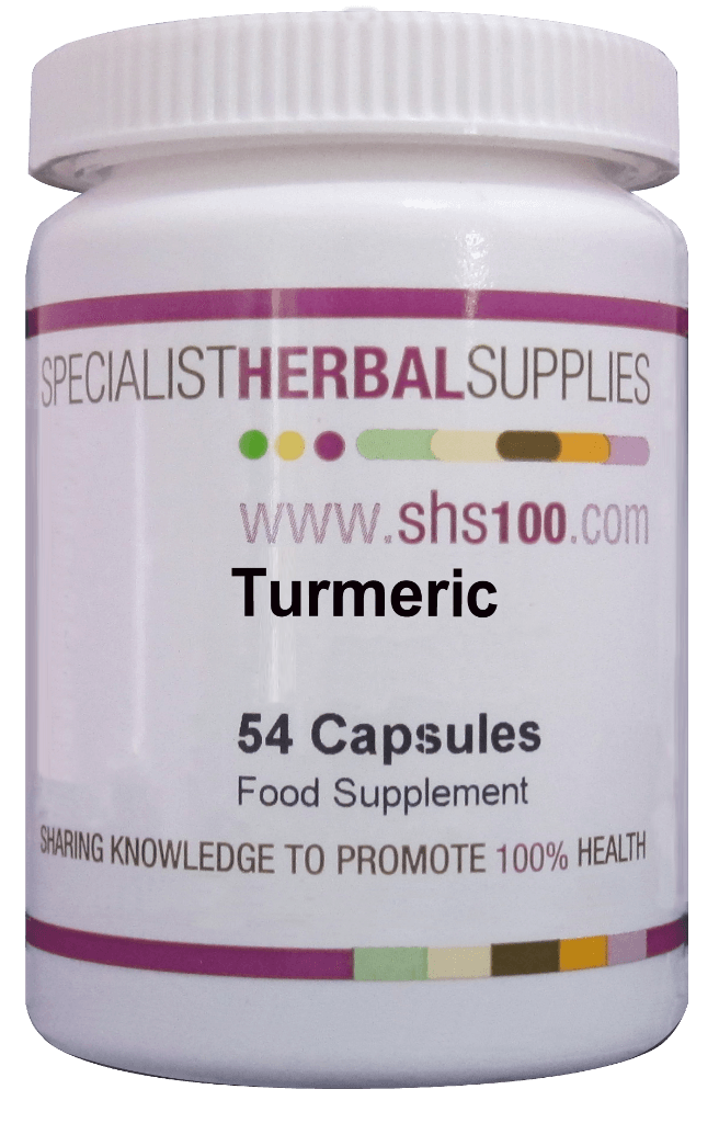 Specialist Herbal Supplies (SHS) Turmeric Capsules 54's - Approved Vitamins
