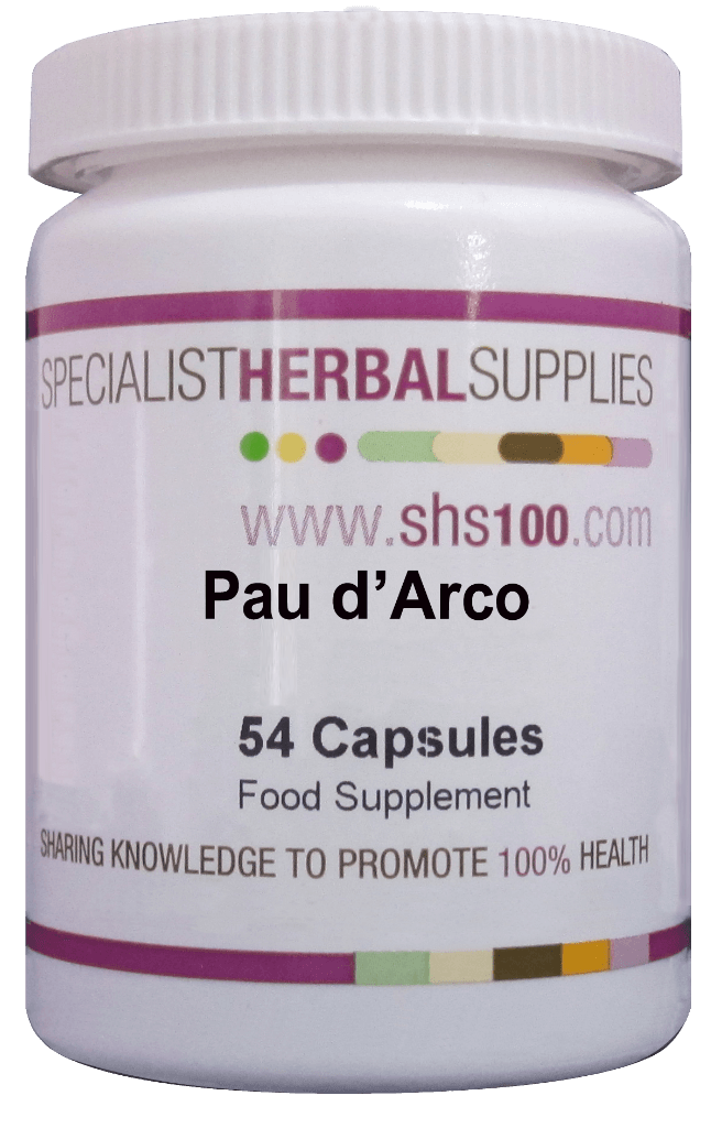 Specialist Herbal Supplies (SHS) Pau d'Arco Capsules 54's - Approved Vitamins