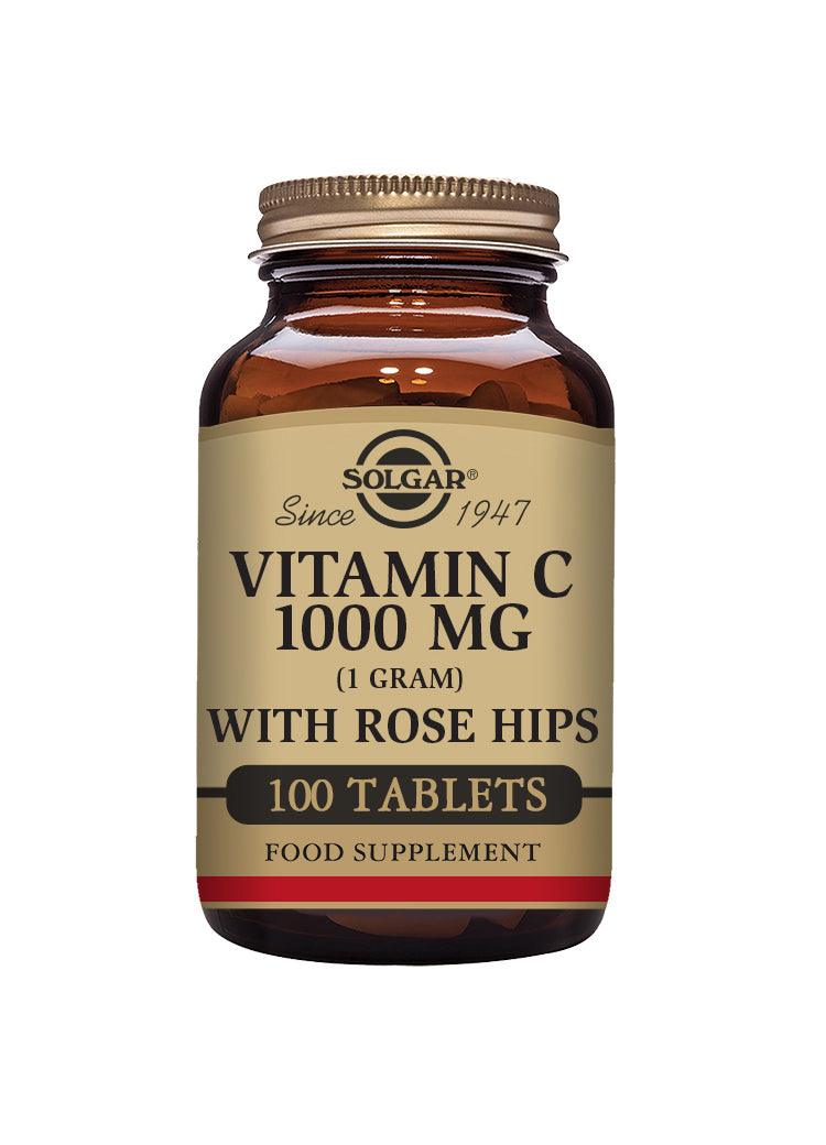 Solgar Vitamin C 1000mg with Rose Hips 100's - Approved Vitamins