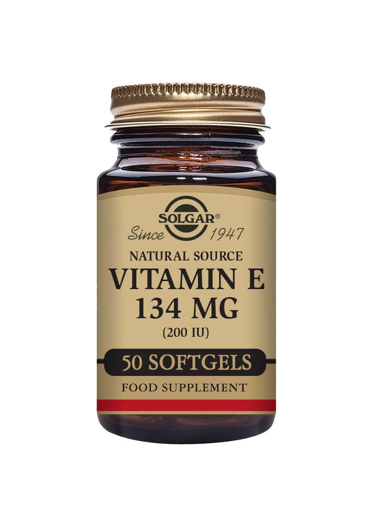 Solgar Vitamin E 134mg (200iu) 50 Softgels - Approved Vitamins