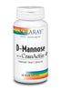 Solaray D-Mannose with Cranberry Extract (Cranactin) + Vitamin C 60's - Approved Vitamins