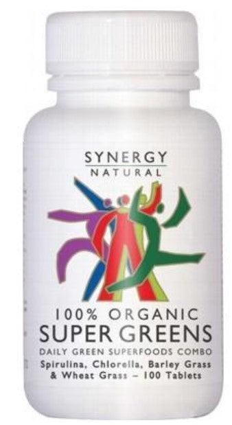 Synergy Natural Super Greens (100% Organic) 100's - Approved Vitamins