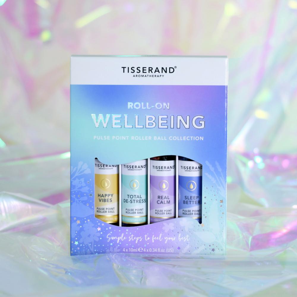 Tisserand Roll-On Wellbeing Pulse Point Roller Ball Collection 4 x 10ml