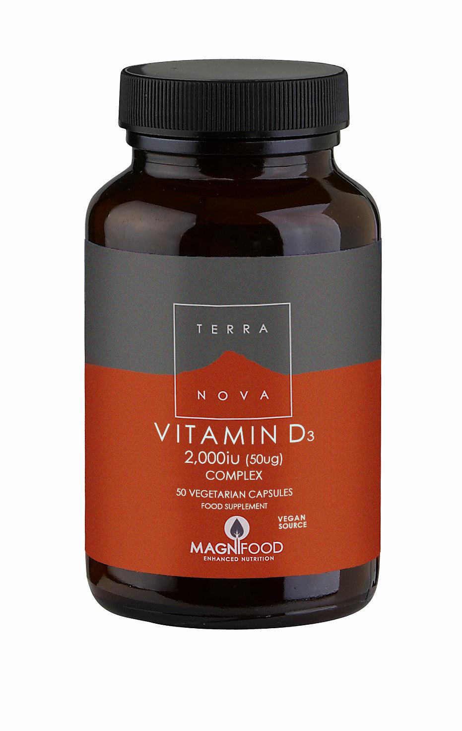 Terranova Vitamin D3 2000iu Complex 50's - Approved Vitamins