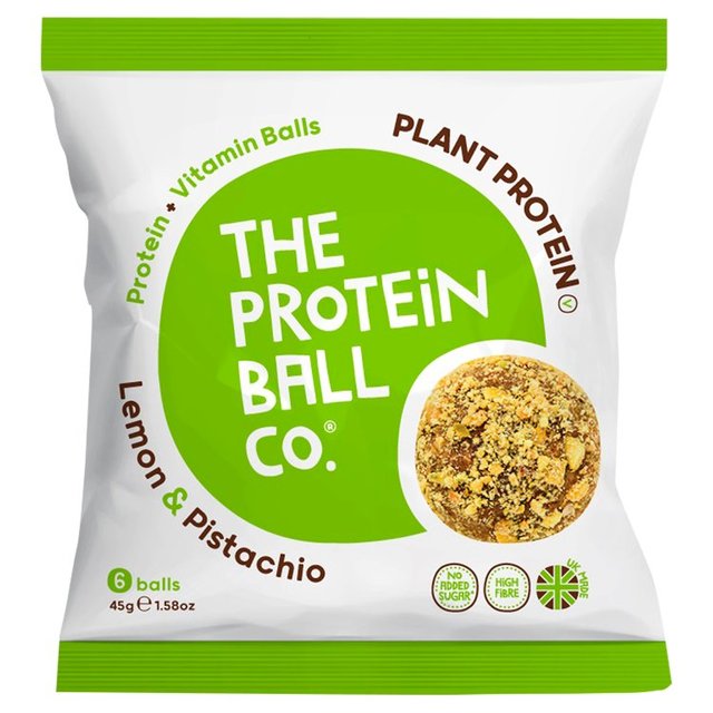 The Protein Ball Co Lemon & Pistachio 6's 45g