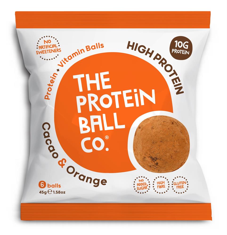 The Protein Ball Co Cacao & Orange 6's 45g