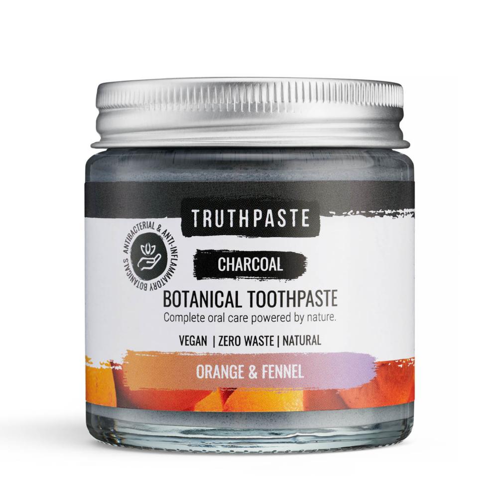 Truthpaste Charcoal Botanical Toothpaste Orange & Fennel 100ml