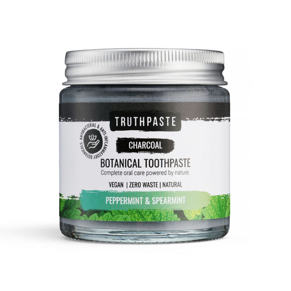 Truthpaste Charcoal Botanical Toothpaste Peppermint & Spearmint 100ml