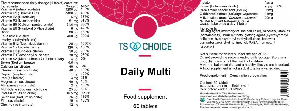TS Choice Daily Multi 60's