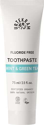 Urtekram Toothpaste Mint & Green Tea (Fluoride Free) 75ml