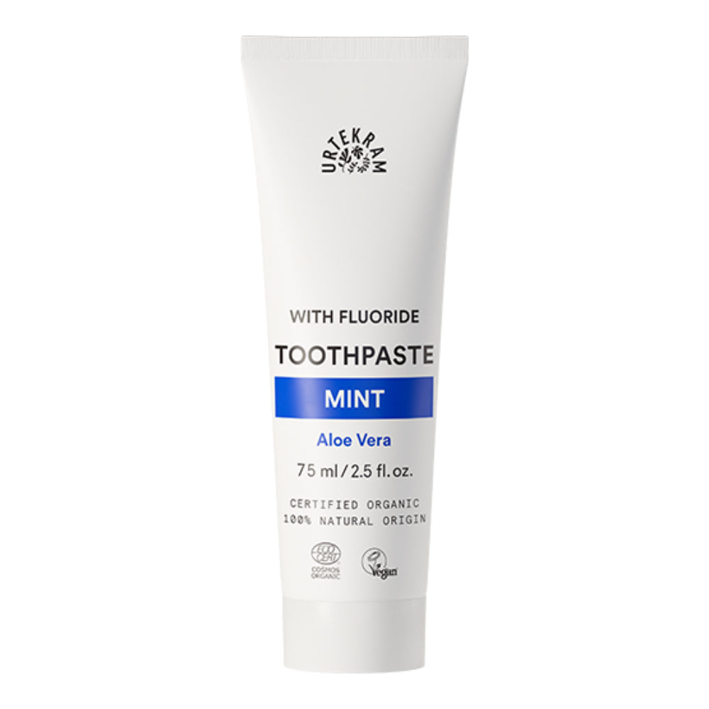 Urtekram Toothpaste Mint (with Fluoride) 75ml