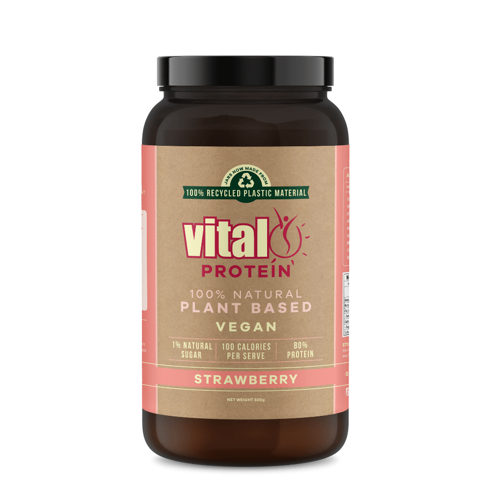 Vital Health Vital Protein (Pea Protein) Strawberry 500g - Approved Vitamins