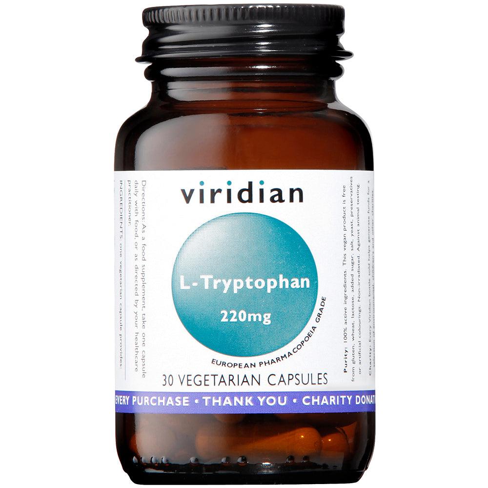 Viridian L-Tryptophan 220mg 30's - Approved Vitamins