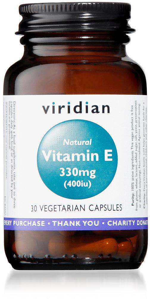 Viridian Natural Vitamin E 330mg (400iu) 30's - Approved Vitamins