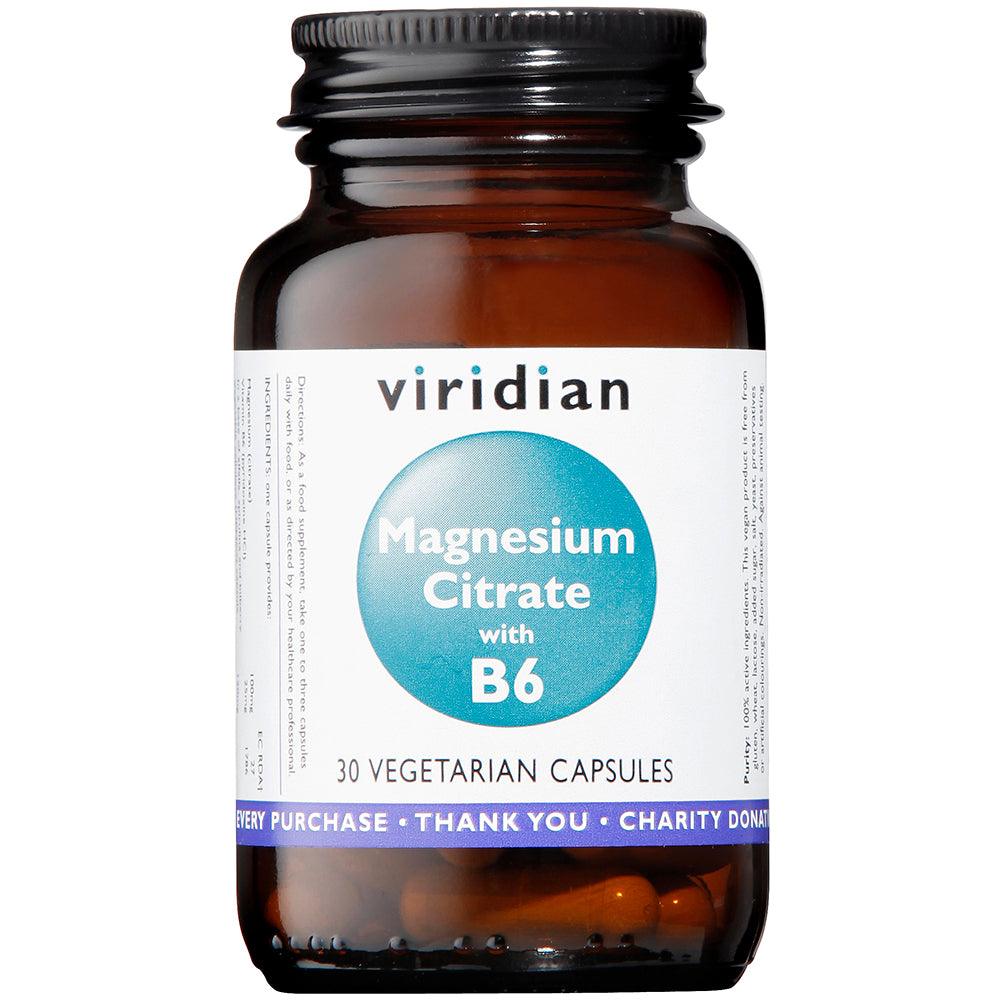 Viridian Magnesium Citrate with B6 30's - Approved Vitamins