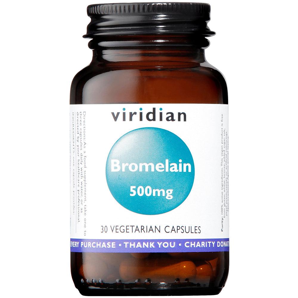 Viridian Bromelain 500mg 30's - Approved Vitamins