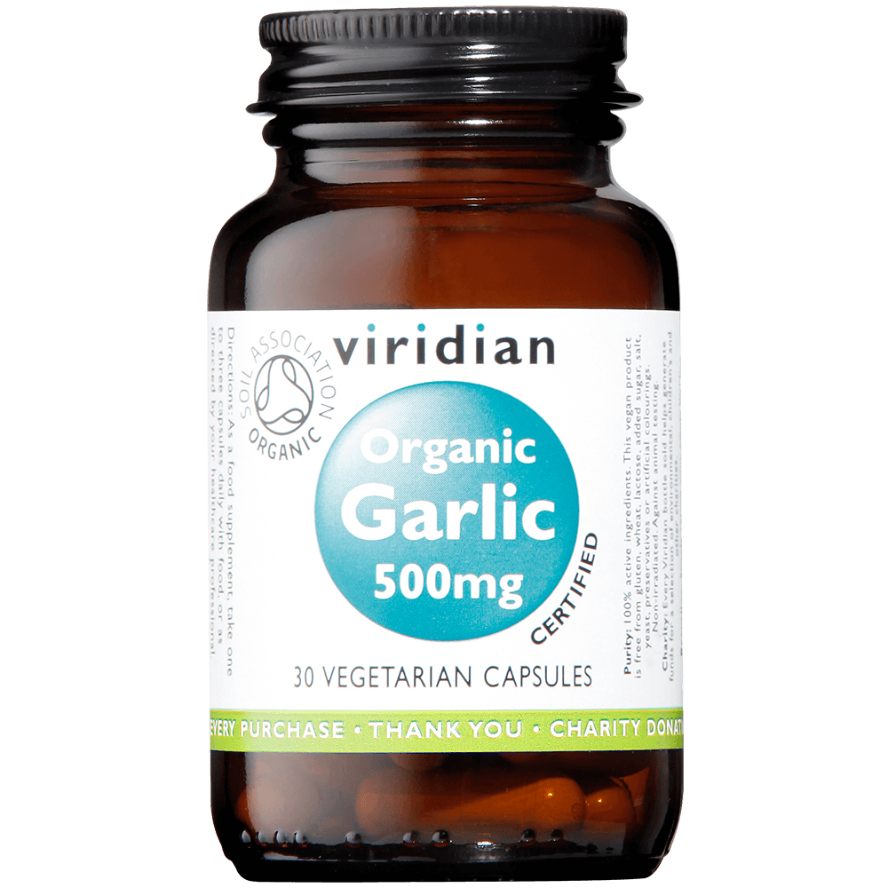 Viridian Organic Garlic 500mg 30's - Approved Vitamins