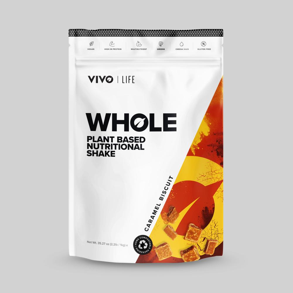 Vivo Life Whole Plant Based Nutritional Shake Caramel Biscuit 1kg