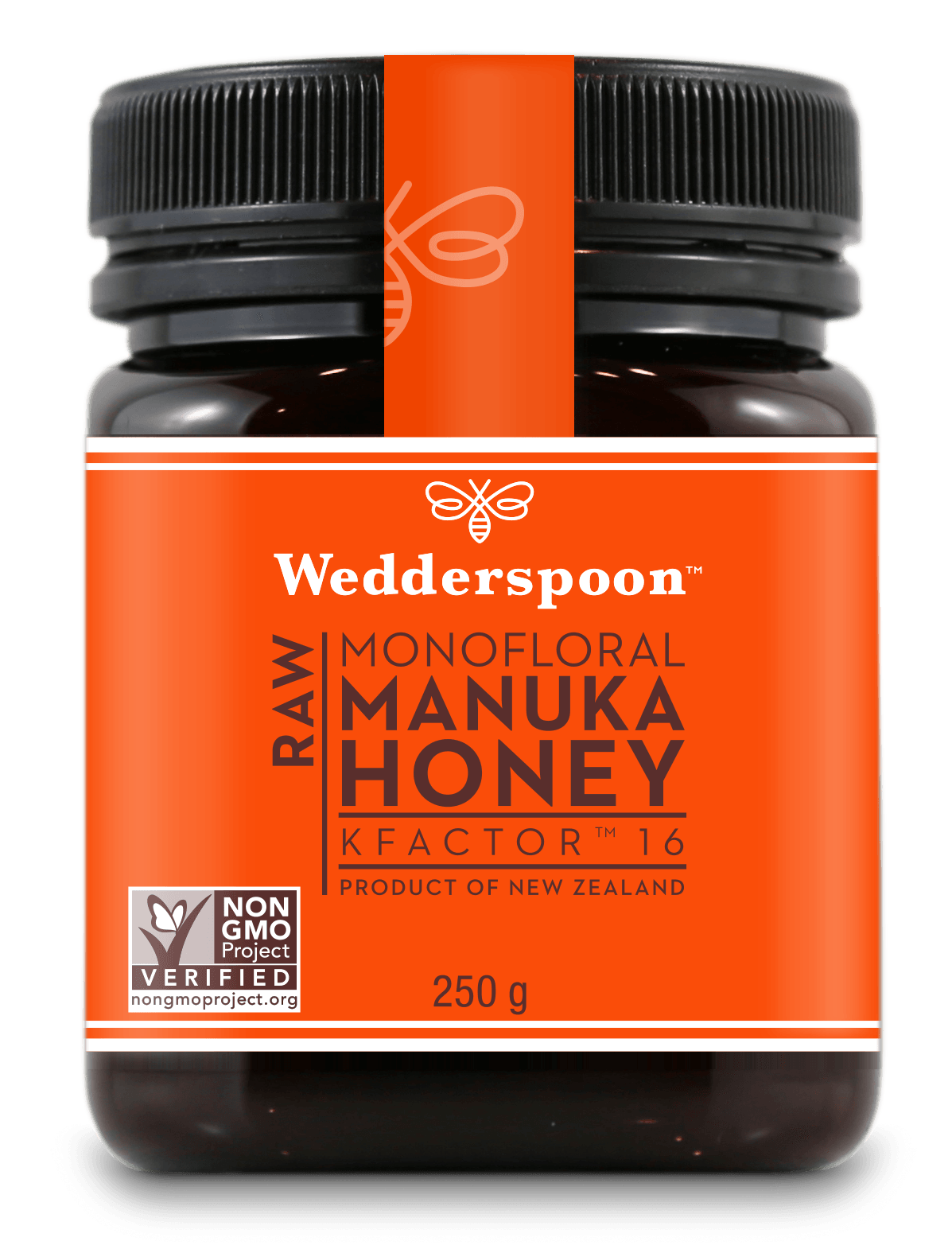 Wedderspoon Raw Monofloral Manuka Honey K Factor 16 250g - Approved Vitamins
