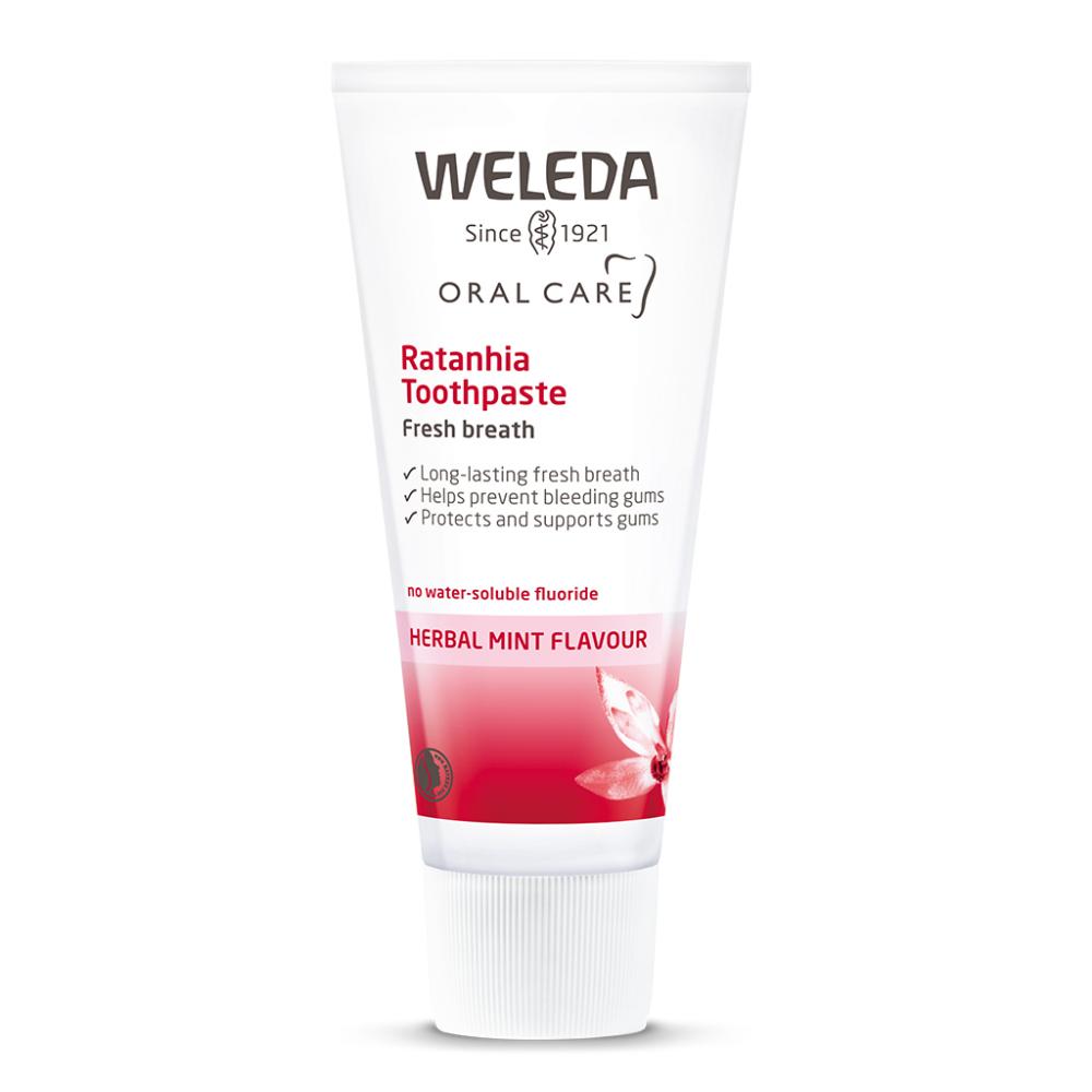 Weleda Oral Care Ratanhia Toothpaste Herbal Mint Flavour 75ml