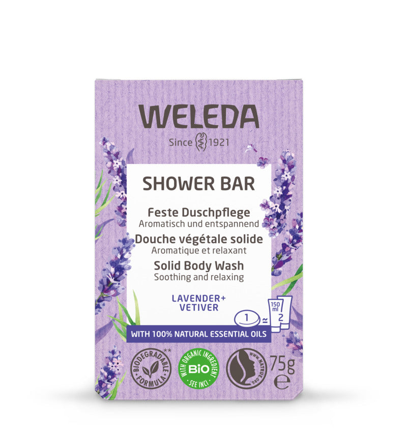 Weleda Shower Bar Lavender + Vetiver 75g