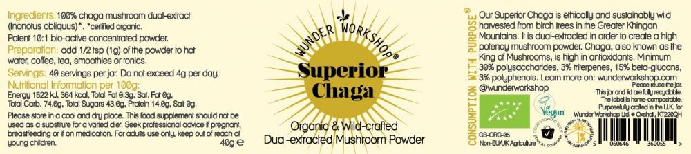 Wunder Workshop Superior Chaga 40g